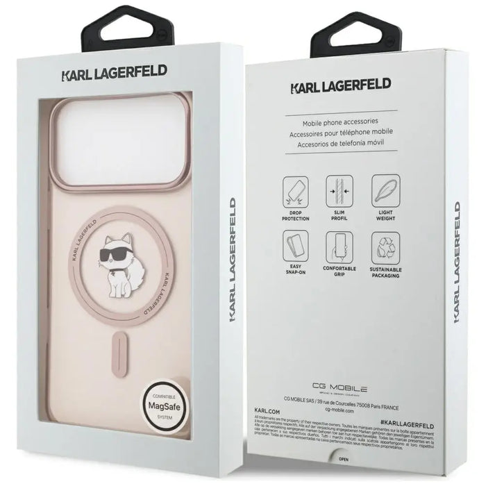 Калъф Karl Lagerfeld IML Choupette MagSafe за iPhone 17 Pro