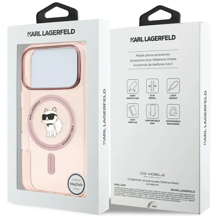 Калъф Karl Lagerfeld IML Choupette MagSafe за iPhone 17 Pro