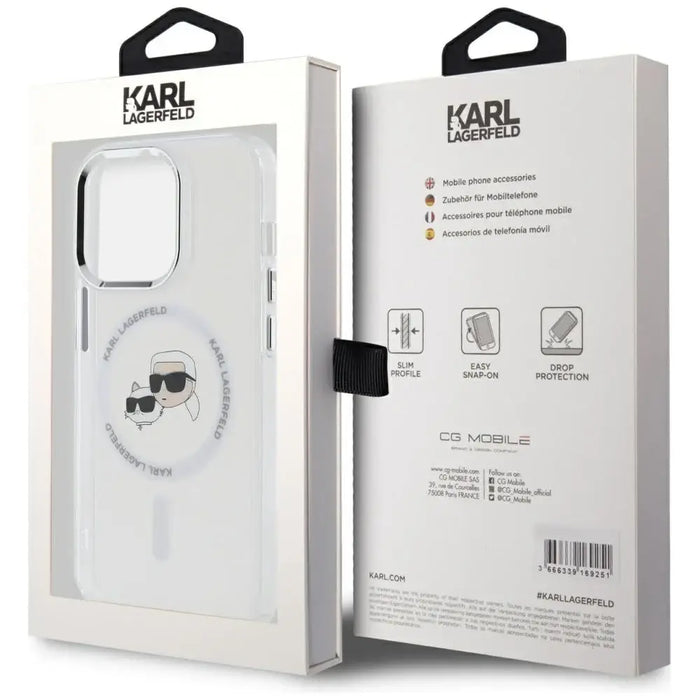 Калъф Karl Lagerfeld IML Metal Karl & Choupette Head