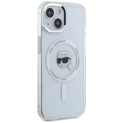 Калъф Karl Lagerfeld IML Metal Karl Head MagSafe за iPhone