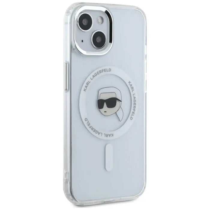 Калъф Karl Lagerfeld IML Metal Karl Head MagSafe за iPhone