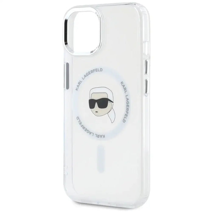 Калъф Karl Lagerfeld IML Metal Karl Head MagSafe за iPhone