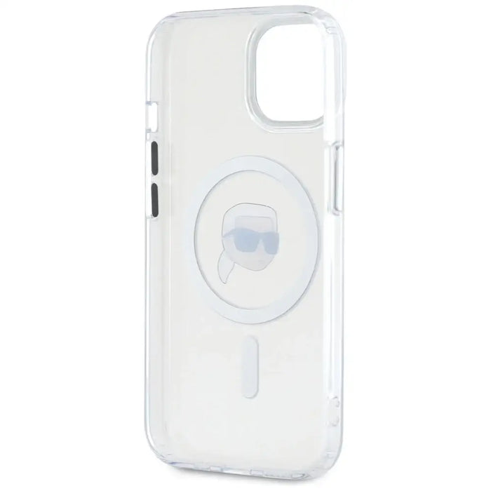 Калъф Karl Lagerfeld IML Metal Karl Head MagSafe за iPhone