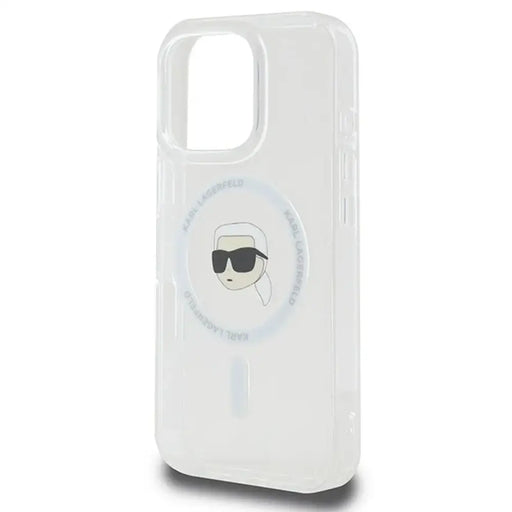 Калъф Karl Lagerfeld IML Metal Karl Head MagSafe за iPhone