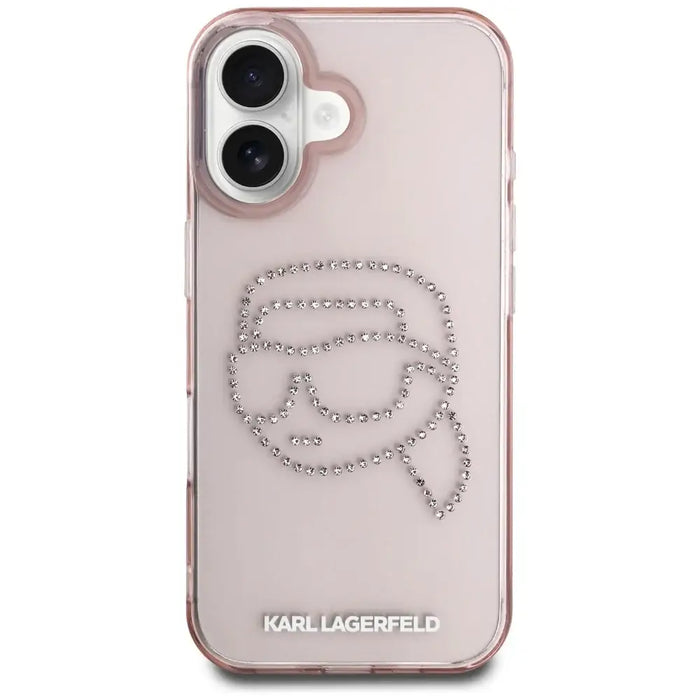 Калъф Karl Lagerfeld IML Rhinestones Karl Head iPhone 16