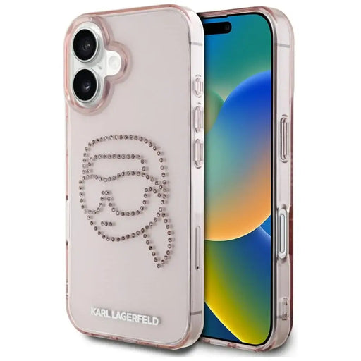 Калъф Karl Lagerfeld IML Rhinestones Karl Head iPhone 16