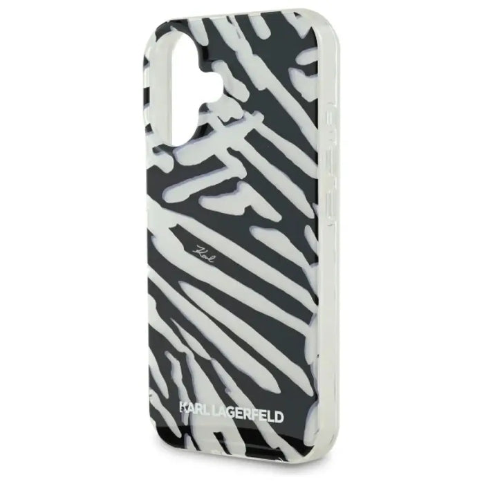 Калъф Karl Lagerfeld IML Zebra Pattern & Cord iPhone 16