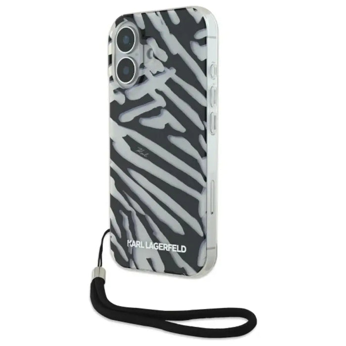 Калъф Karl Lagerfeld IML Zebra Pattern & Cord iPhone 16