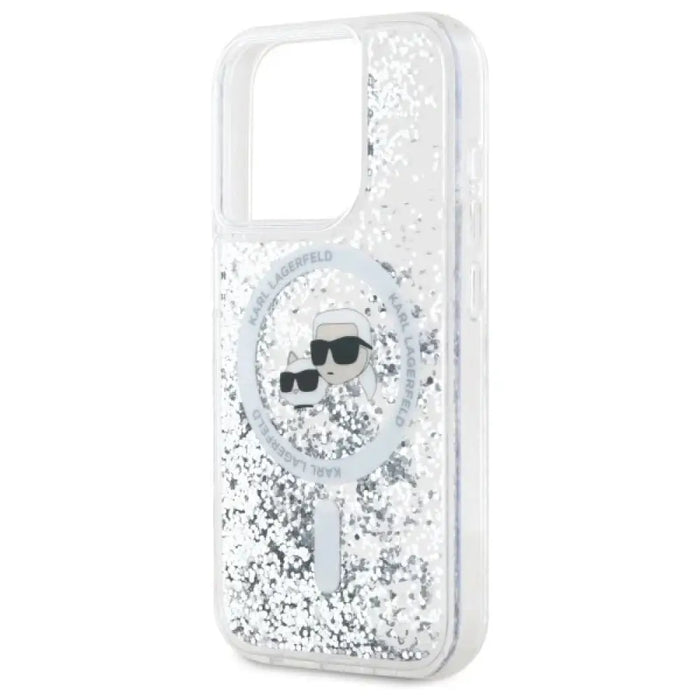 Калъф Karl Lagerfeld Liquid Glitter Karl & Choupette Head