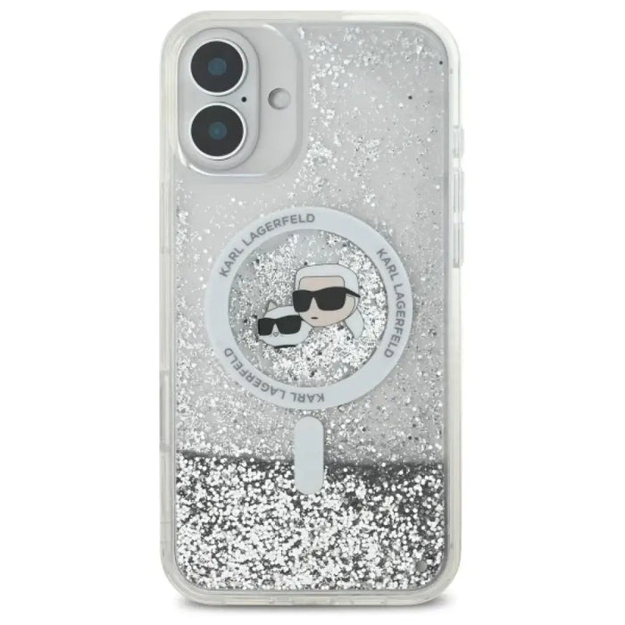 Калъф Karl Lagerfeld Liquid Glitter Karl & Choupette Head