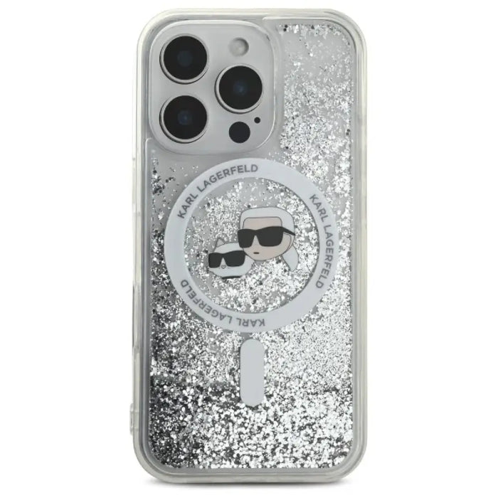 Калъф Karl Lagerfeld Liquid Glitter Karl & Choupette Head