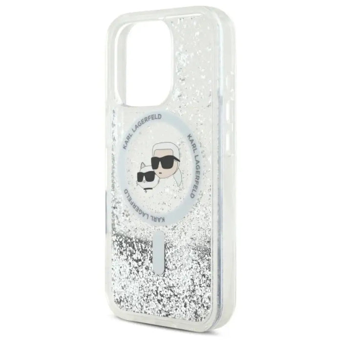 Калъф Karl Lagerfeld Liquid Glitter Karl & Choupette Head