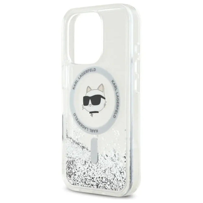 Калъф Karl Lagerfeld Liquid Glitter Choupette Head Magsafe