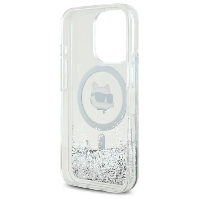 Калъф Karl Lagerfeld Liquid Glitter Choupette Head Magsafe