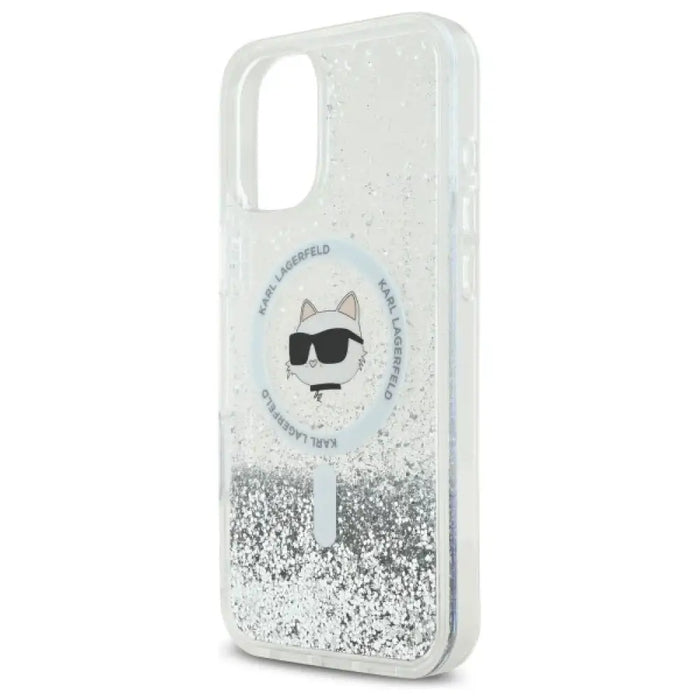 Калъф Karl Lagerfeld Liquid Glitter Choupette Head Magsafe