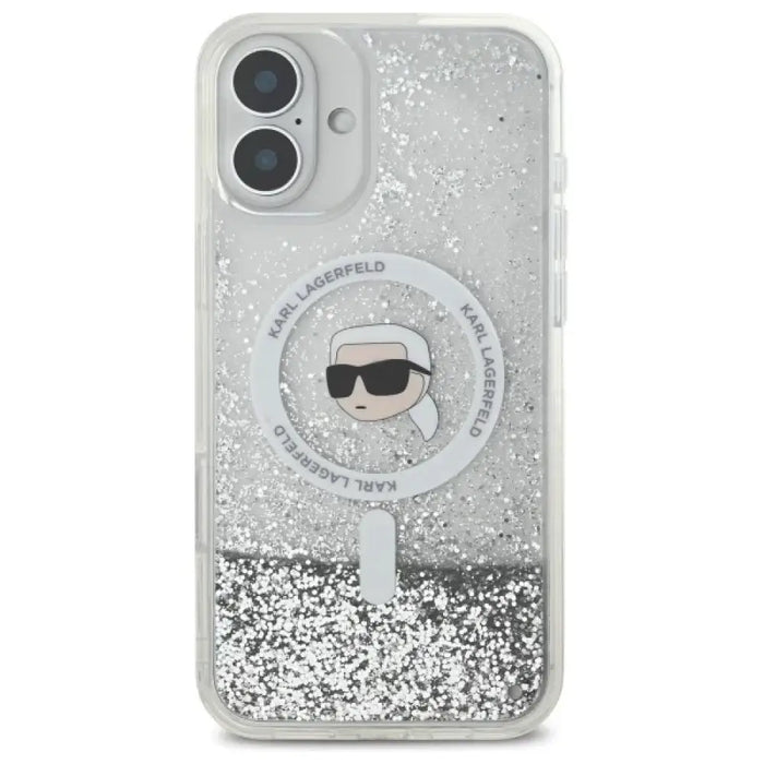 Калъф Karl Lagerfeld Liquid Glitter Karl Head Magsafe