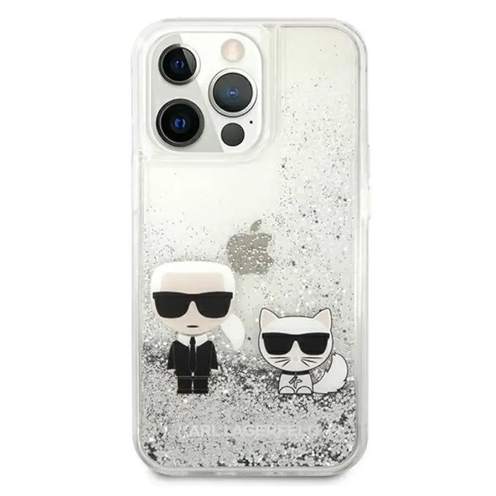 Калъф Karl Lagerfeld Liquid Glitter Karl&Choupette