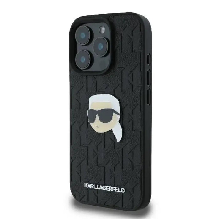Калъф Karl Lagerfeld Monogram Karl Head Pin Case за iPhone
