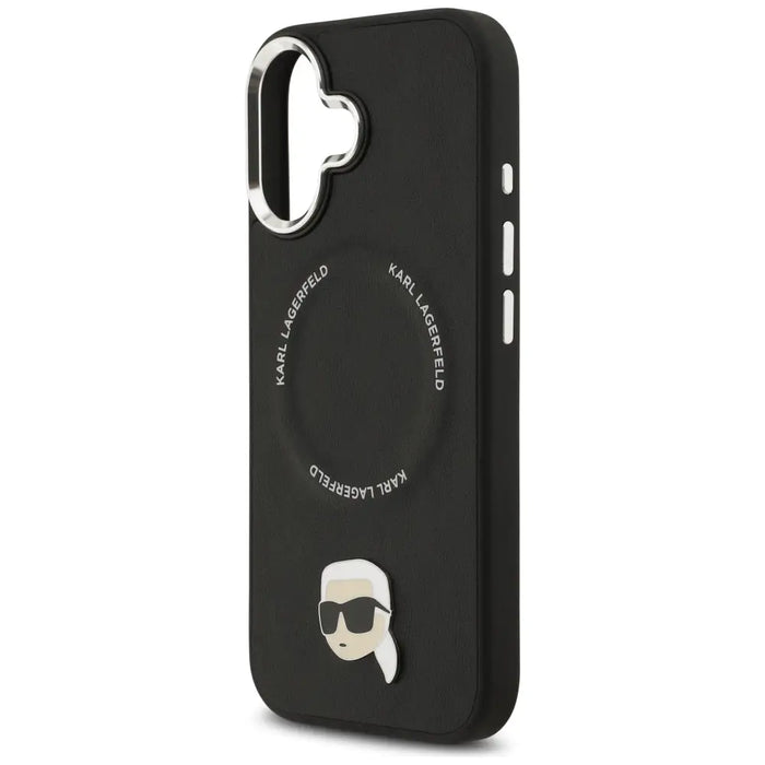 Калъф Karl Lagerfeld Karl Pin MagSafe за iPhone 17 - черен