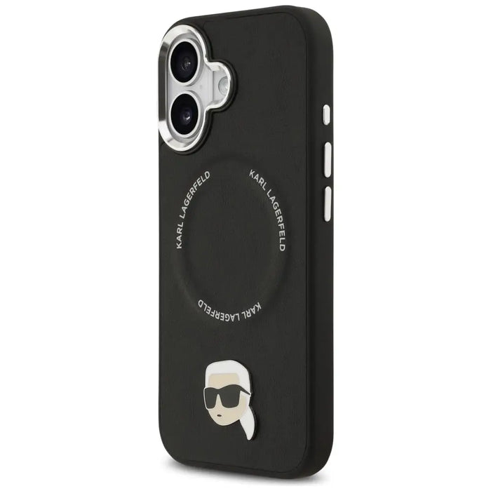 Калъф Karl Lagerfeld Karl Pin MagSafe за iPhone 17 - черен