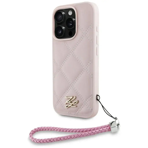 Калъф Karl Lagerfeld Quilted Initial Logo & Chain Strap