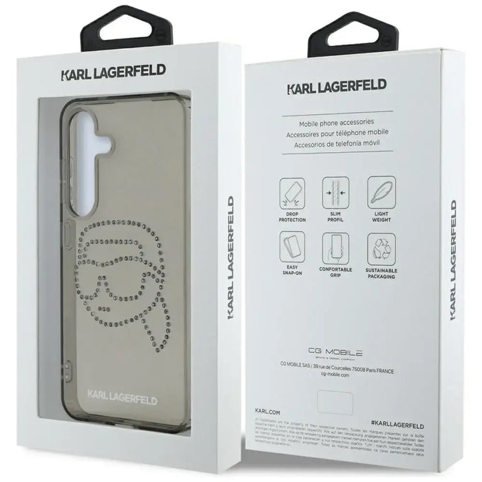 Калъф Karl Lagerfeld Rhinestones Karl Head Logo Samsung