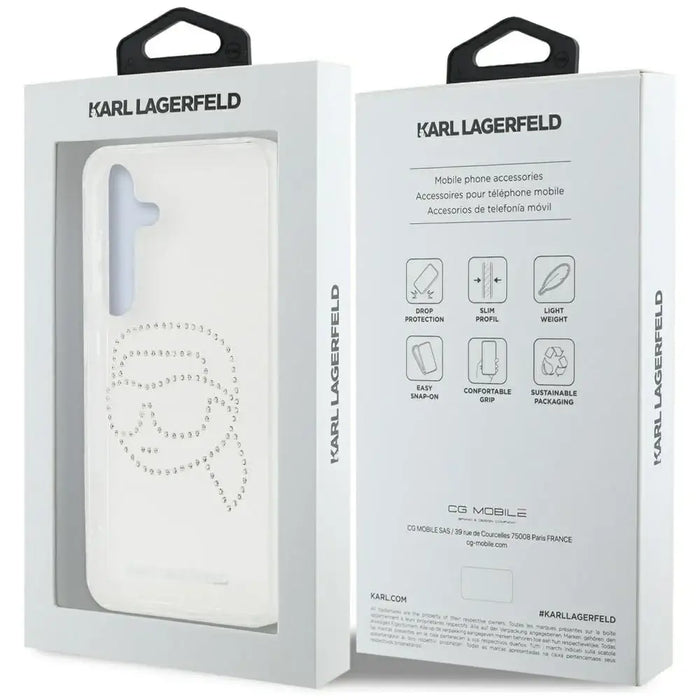 Калъф Karl Lagerfeld Rhinestones Karl Head Logo Samsung