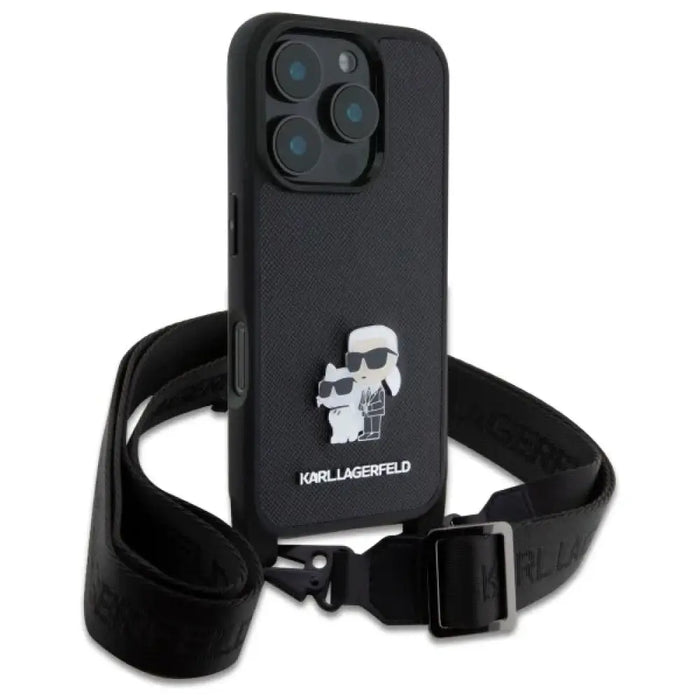Калъф Karl Lagerfeld Saffiano Karl&Choupette с метална игла