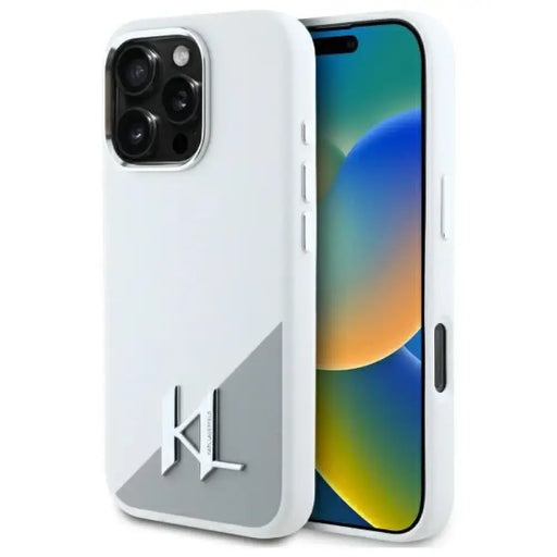 Калъф Karl Lagerfeld Silicone Shadow Metal Initial MagSafe
