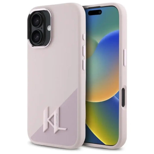 Калъф Karl Lagerfeld Silicone Shadow Metal Initial MagSafe