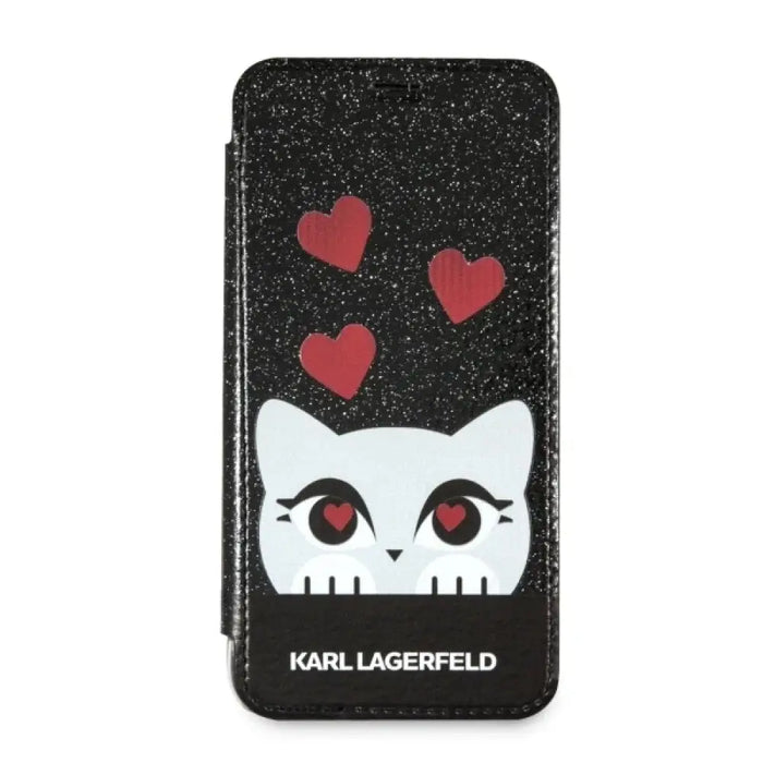 Калъф Karl Lagerfeld Valentine за iPhone X/Xs - черен