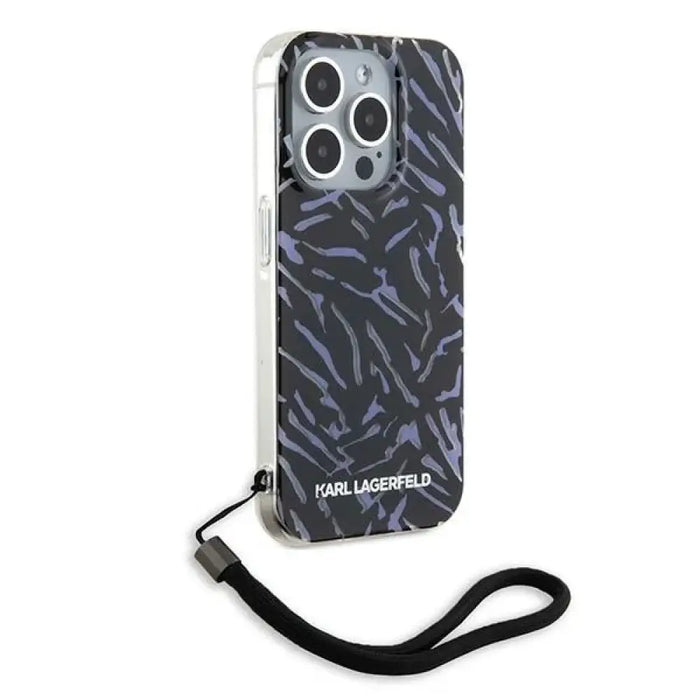Калъф Karl Lagerfeld Zebra With Cord iPhone 15 Pro Max