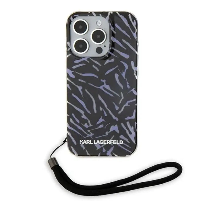 Калъф Karl Lagerfeld Zebra With Cord iPhone 15 Pro Max