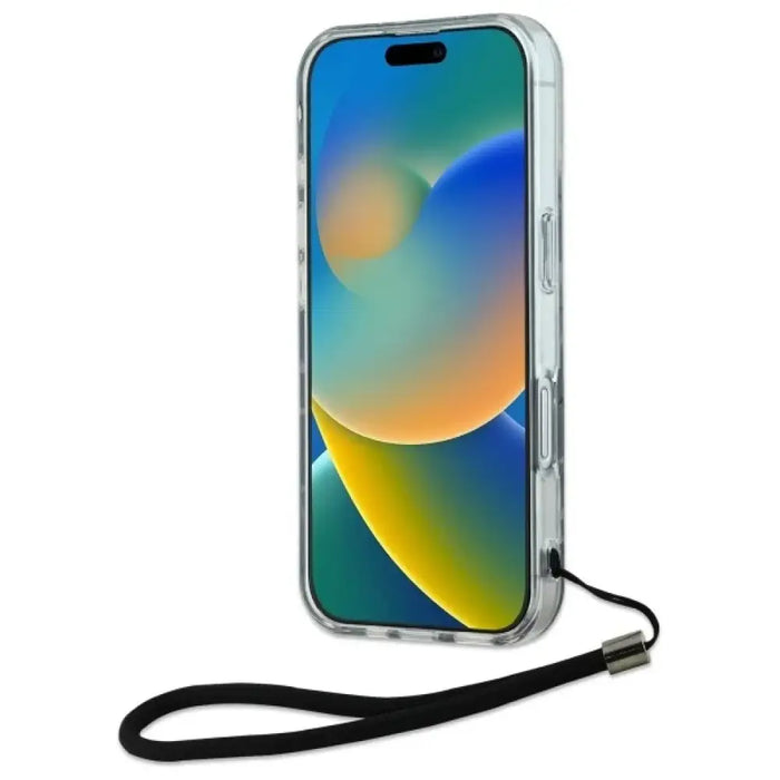 Калъф Karl Lagerfeld Zebra With Cord iPhone 16 Plus - лилав