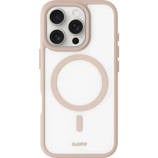 Калъф Laut Huex Protect MagSafe за iPhone 16 Pro - бежов