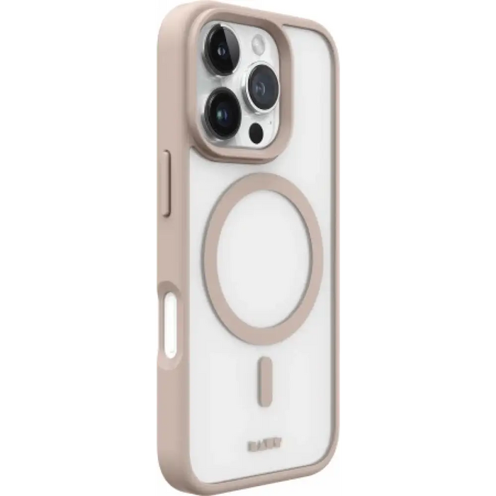 Калъф Laut Huex Protect MagSafe за iPhone 16 Pro - бежов