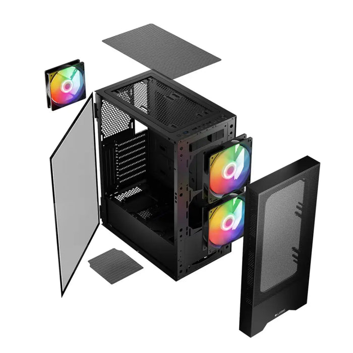 Калъф Logic ARYA ARGB MINIDI USB 3.0 Черен