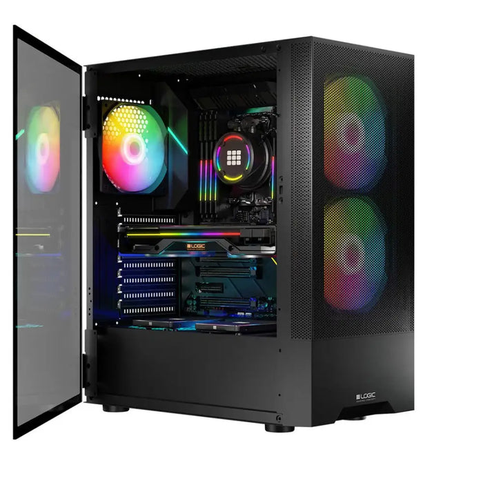 Калъф Logic ARYA ARGB MINIDI USB 3.0 Черен