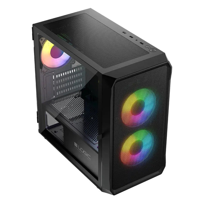 Калъф Logic PORTOS ARGB MINI USB 3.0 Черен