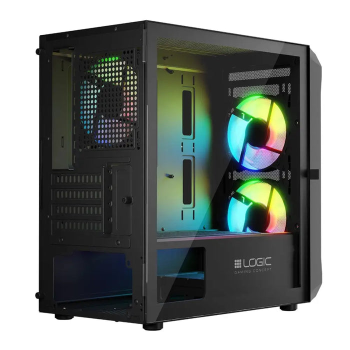 Калъф Logic PORTOS ARGB MINI USB 3.0 Черен