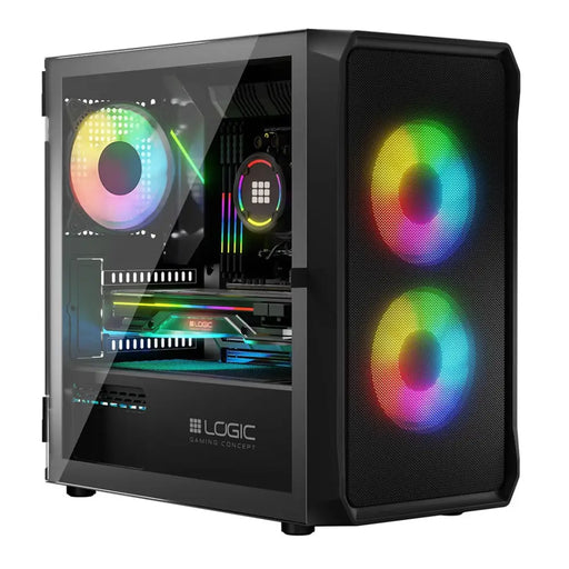 Калъф Logic PORTOS ARGB MINI USB 3.0 Черен