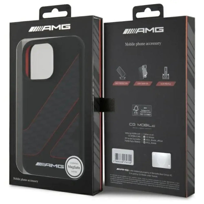 Калъф MagSafe AMG Careed Flag Pattern за iPhone 16 Pro Max