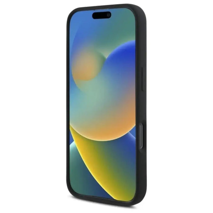 Калъф MagSafe AMG с кариран флаг за iPhone 16 Pro - черен