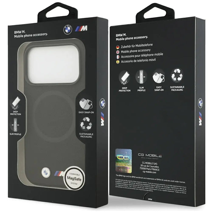 Калъф MagSafe с метално лого BMW M FW за iPhone 17 Pro Max
