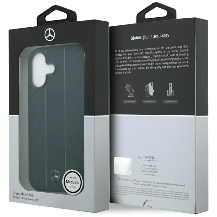 Калъф Mercedes Leather Laurel Leaves Stripes MagSafe Case