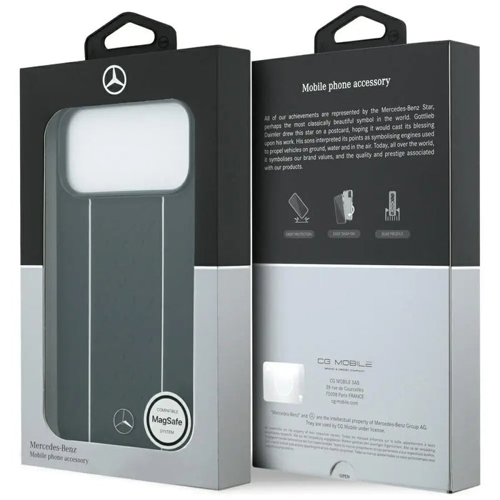 Калъф Mercedes Leather Star Pattern Stripes MagSafe Case