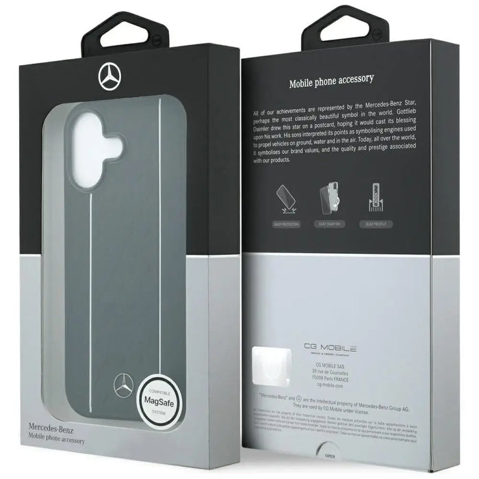 Калъф Mercedes Leather Star Pattern Stripes MagSafe