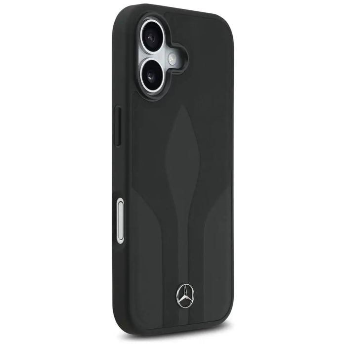 Калъф Mercedes Leather The Move MagSafe за iPhone 17 - черен