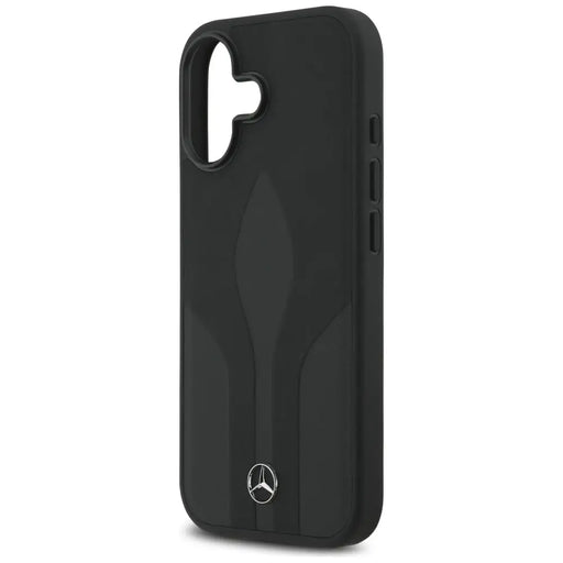Калъф Mercedes Leather The Move MagSafe за iPhone 17 - черен