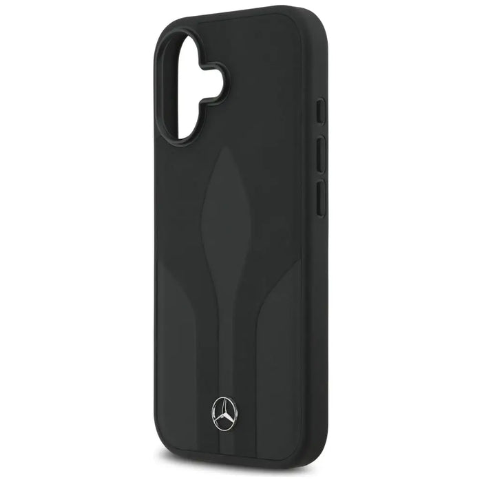 Калъф Mercedes Leather The Move MagSafe за iPhone 17 - черен